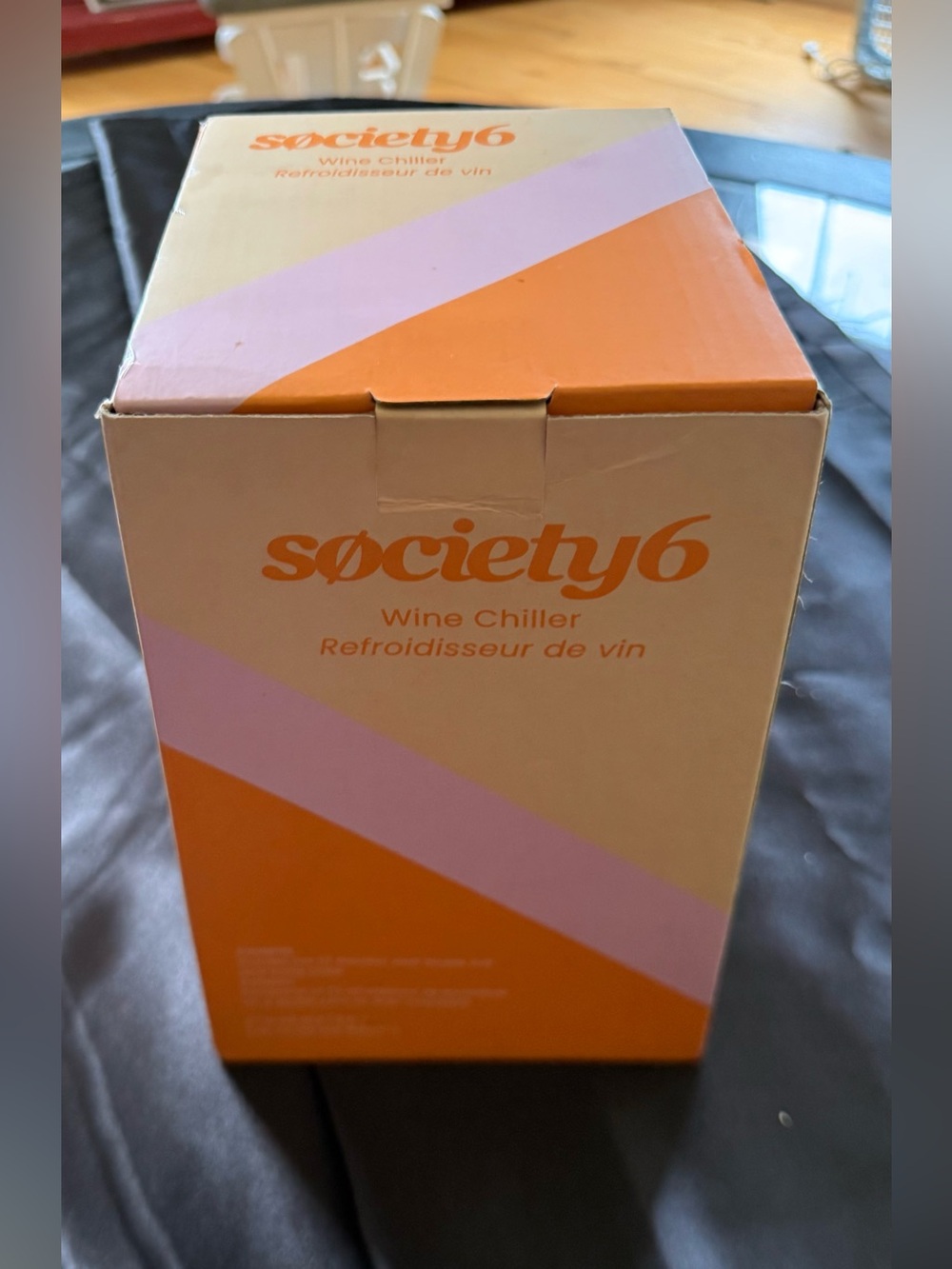 NIB Society 6 Mod Wine Chiller Double Wall Stainless Steel, 4.7” x 7.6”
